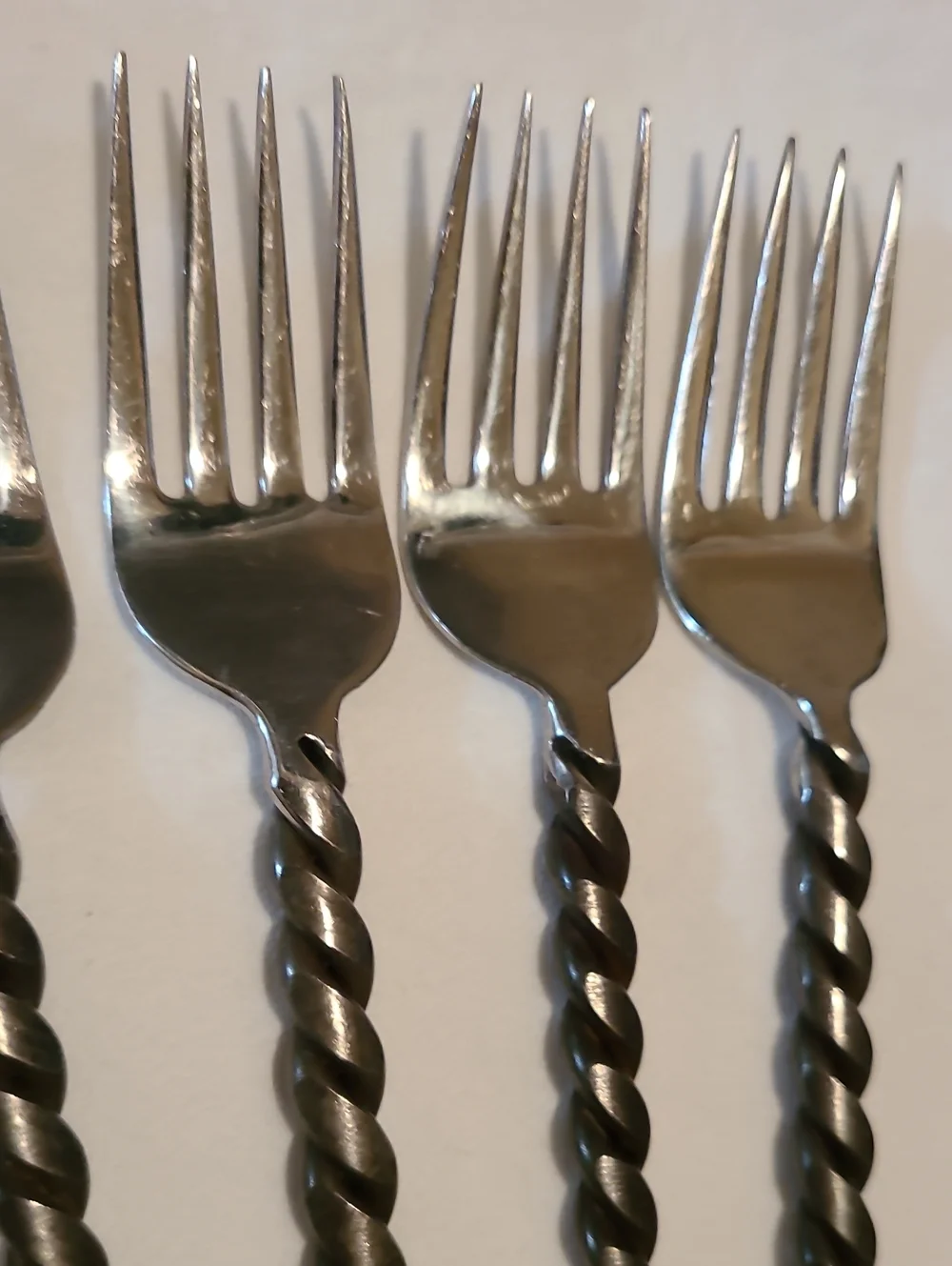 Silver Black Braid Rope Twisted Thailand Pottery Barn, 28 Pieces Flatware
